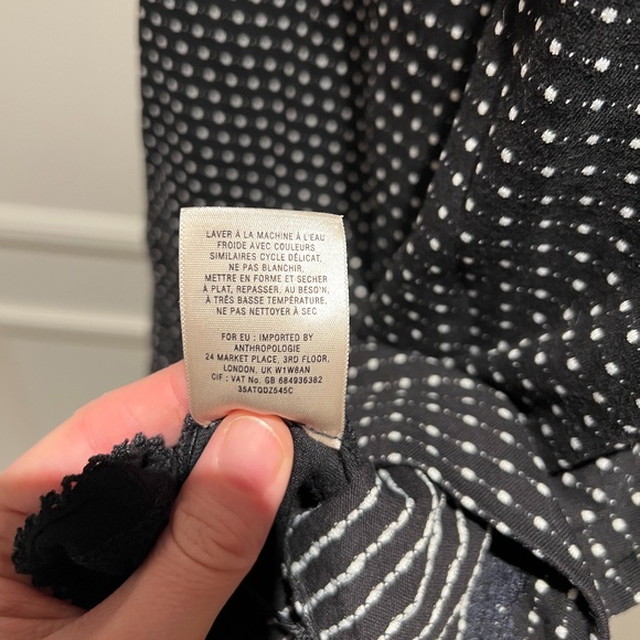 Anthropologie Maeve Cap Sleeve Shift Polka Dot Dress - Picture 11 of 12